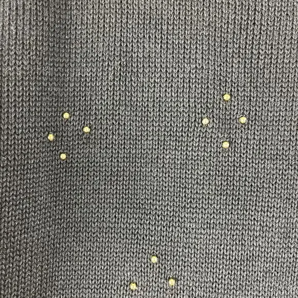 VTG Eagles Eye Sweater Womens Medium Ramie Embroidered Beaded Holiday Hong Kong - Picture 5 of 13